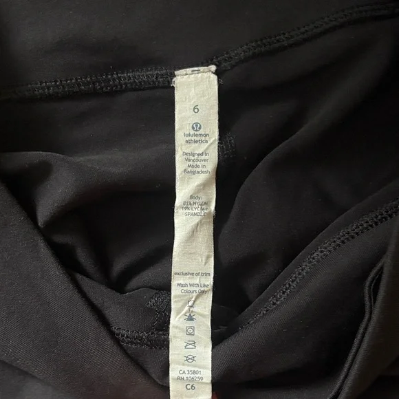 Lululemon Athletica Black Leggings - Picture 2 of 3